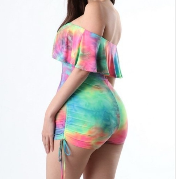 Off Shoulder Romper - Picture 2 of 3